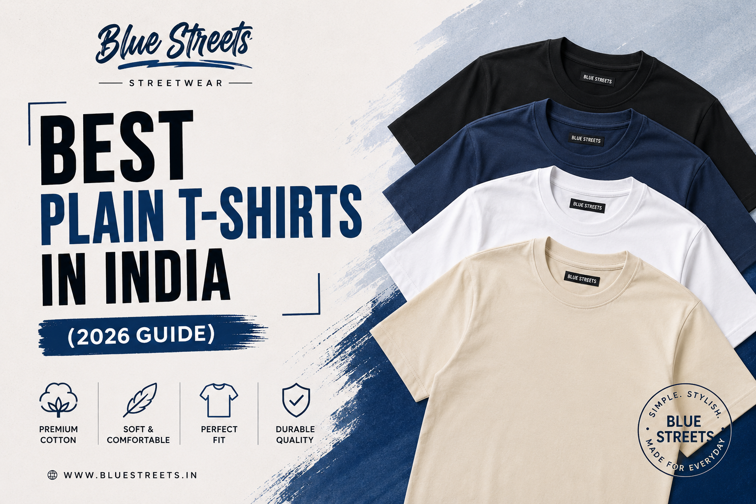 Top 20 Best T-Shirt Brands in India (2026 Guide) - Blue Streets